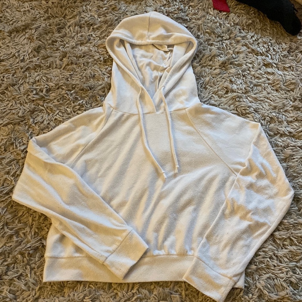 White Long Sleeve Hoodie